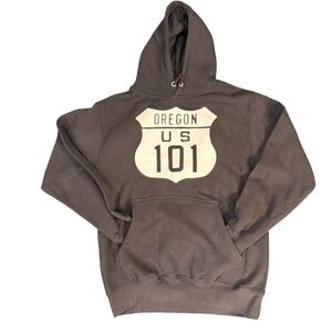NWOT Oregon US‎ 101 Route Hoodie Pullover Sweatshirt Black Eagle Products Size M